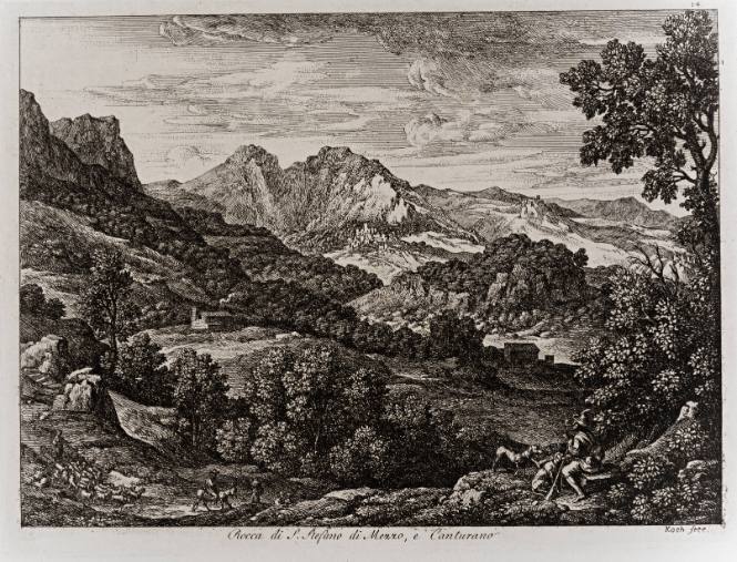 Castle of San Stefano di Mezzo, and Canturano, from Views of Rome (Die Römischen Ansichten)