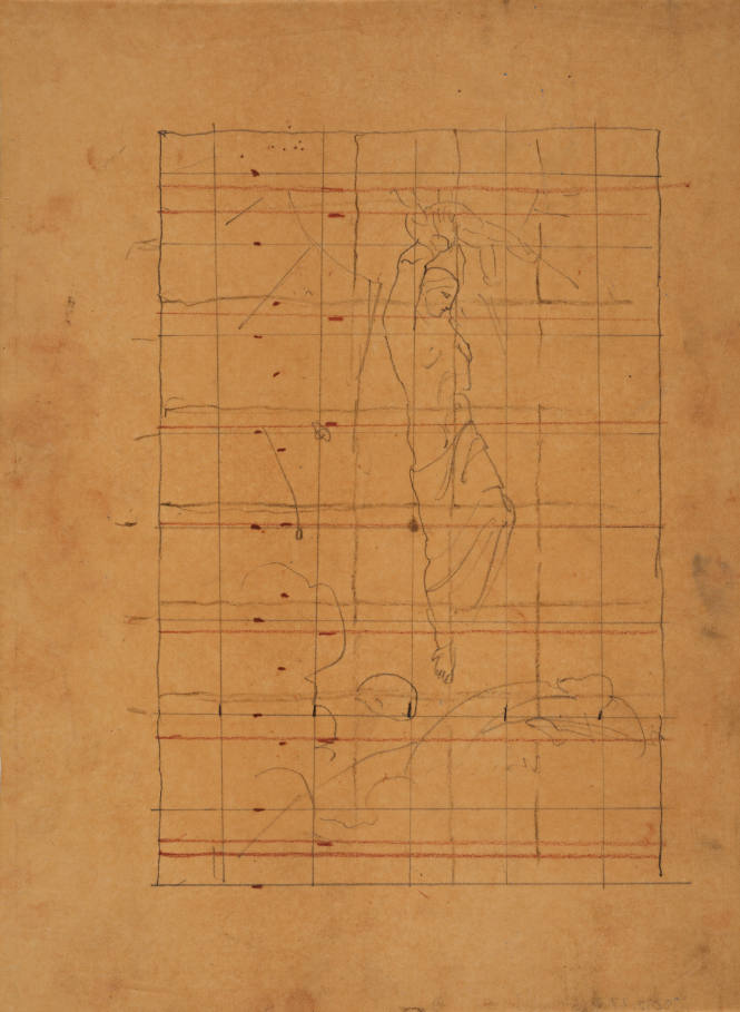 Study for the central figure in the Great Wonder altarpiece