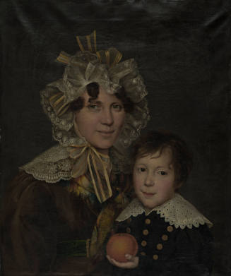 Madame Jean-Louis Leclerc and her son