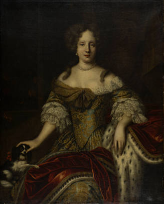 Portrait of a Lady with a King Charles Spaniel