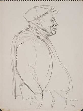Man with Beret and Fat Belly