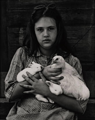 Martha Holding Animals, from Roger Minick: Ozark Portfolio, Twelve Photographs