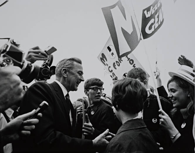 McCarthy with Students
