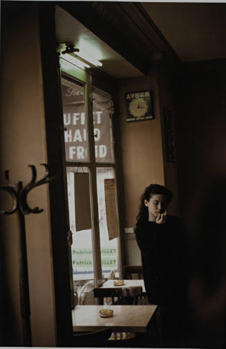 Untitled (waiting at café window) from L'Histoire de France portfolio