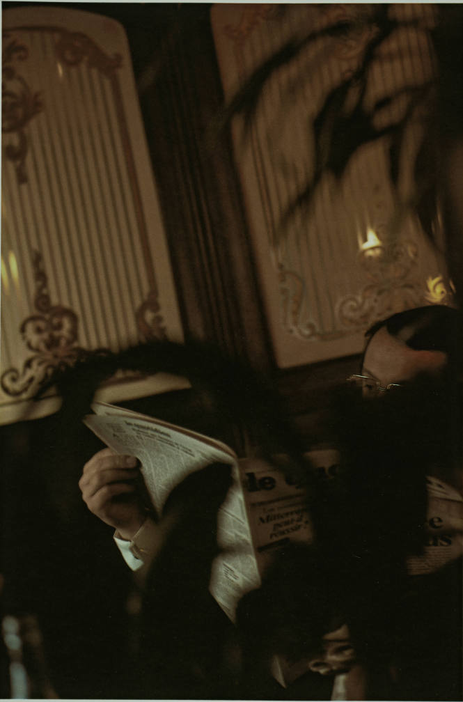 Untitled (reading newspaper) from L'Histoire de France portfolio