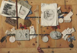 Trompe l'oeil Still-Life of a Letter Rack