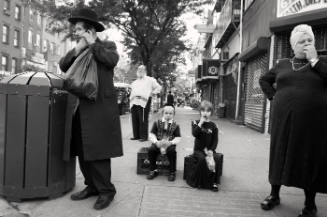 Kids Sitting on Milk Crates / Lee Avenue, Brooklyn, NY