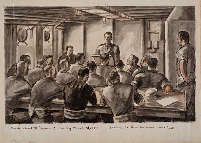 Religious Service Aboard Ship