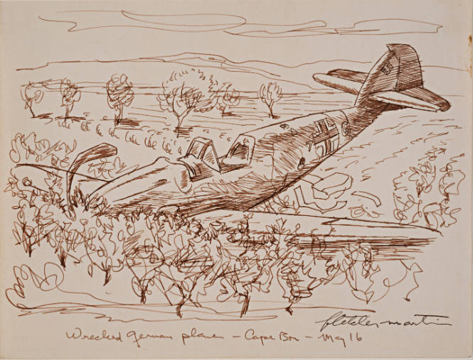 Wrecked German Plane