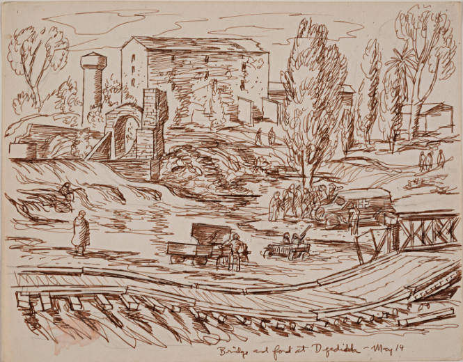 Bridge and Ford at Djedeida, May 14