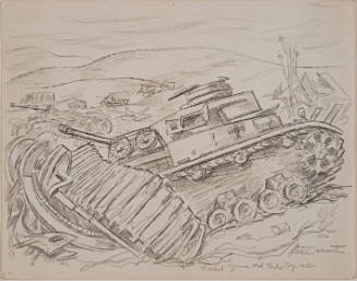 Wrecked German Med-Tanks