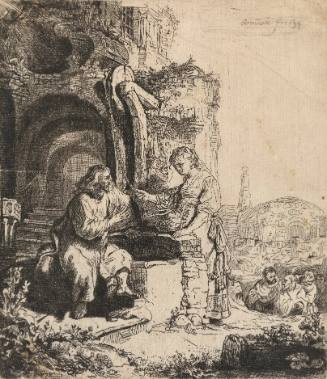 Christ and the Woman of Samaria Among Ruins