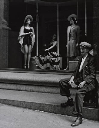 Shoe-shiner and Mannequins