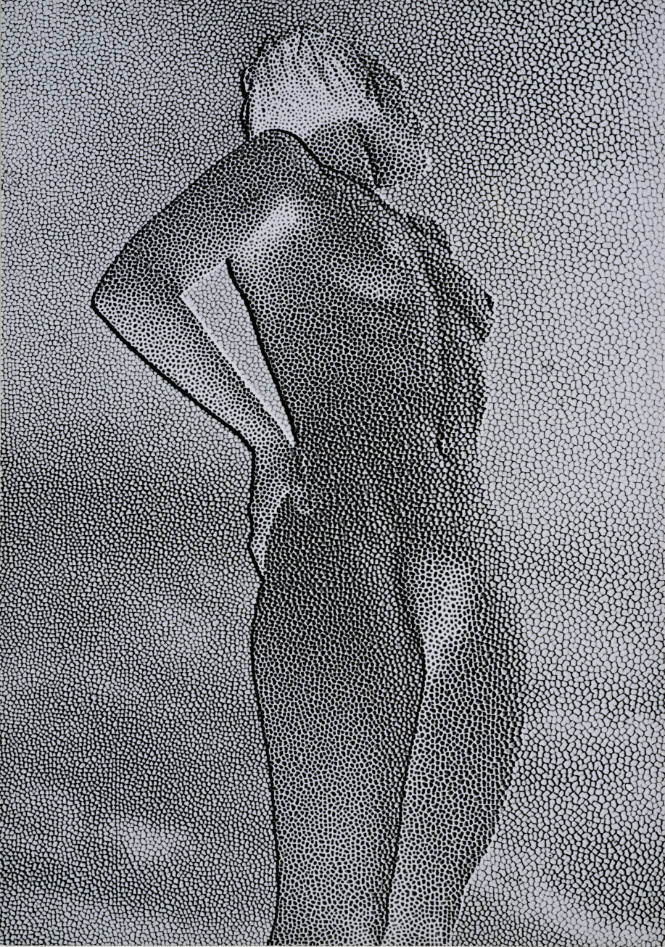Standing Nude (Reticulation)
