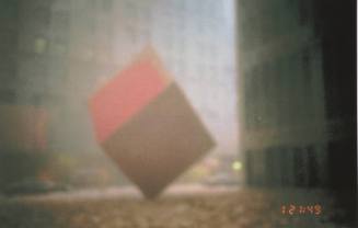[Liberty Plaza cube sculpture]