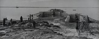 People and Huts by Water, Kuwait