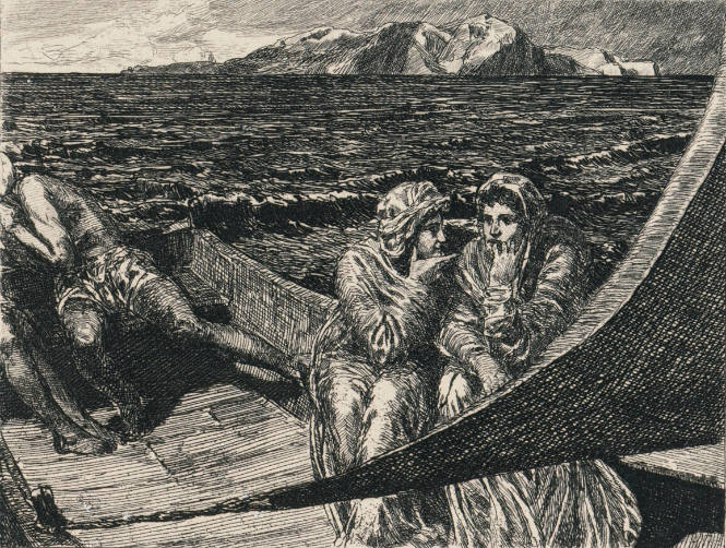 Die Schwestern auf der Heimfahrt (The sisters on their return trip, from Cupid and Psyche)