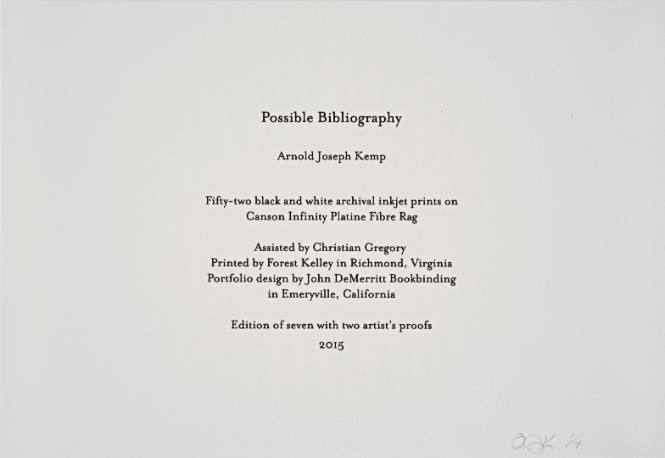 Possible Bibliography