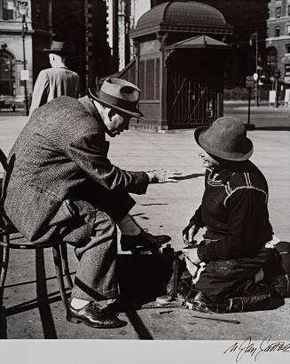 Shoe Shine Conversation, Downtown, NYC