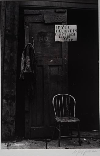 Chair with Sign, Livonia Avenue, East New York, Brooklyn