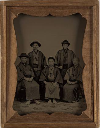 Group of Five Men (Three Seated, Two Standing)