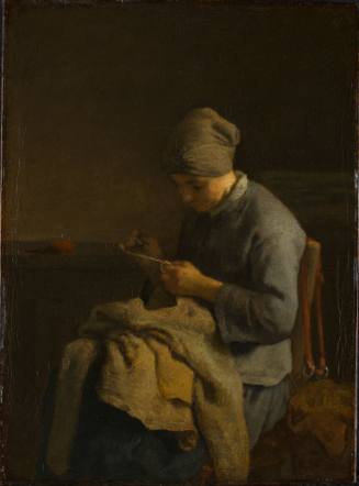 Woman Mending