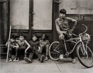 Beekman Street, Sunday morning; Ginco, Tonto, Frankie, John Jr., and Nelson, after exploring the buildings, from The Destruction of Lower Manhattan
