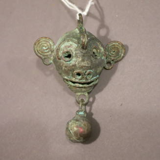 Monkey-head bell with clapper
