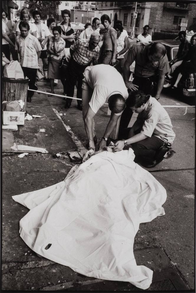A Thirty-year Old Woman of Two Children Committed Suicide by Jumping from the Roof of her Tenement Building. Clutched in Her Hand was a Syringe of Drugs, 9th Police Precinct, Homicide Task Force Under Detective Sgt. Gerald McQueen (the real Kojak), New York City