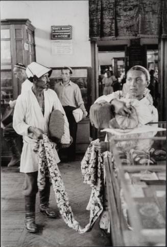Buying Thread and Fabric, Andijan Province, Uzbekistan, U.S.S.R