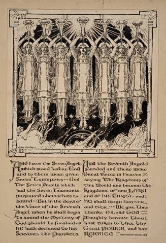 Study for the seven angels with trumpets