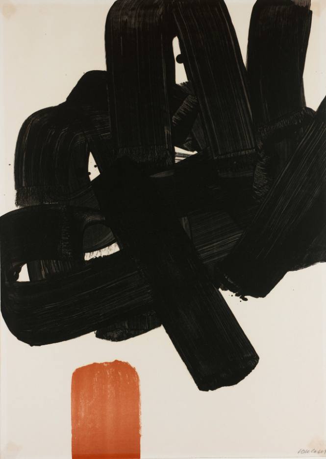 Untitled (Black and red composition)