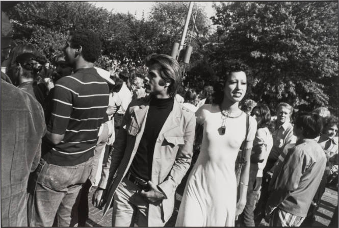 Untitled, from Women are Beautiful [Young Couple at a Rally]