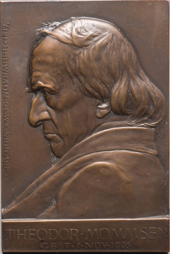 Commemorative Medal of Christian Matthias Theodor Mommsen (1817-1903)
