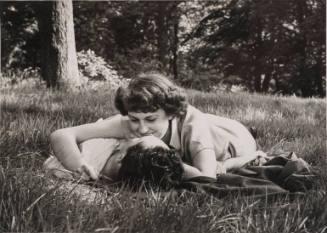 Wimbledon Common, London (Kissing couple lying down)