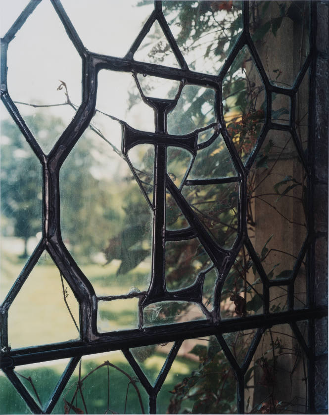 Detail, Leaded Window, South Reading Room, Vassar Library, from Vassar College Report of Gifts 2007-08 (page 4)
