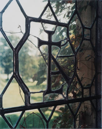 Detail, Leaded Window, South Reading Room, Vassar Library, from Vassar College Report of Gifts 2007-08 (page 4)