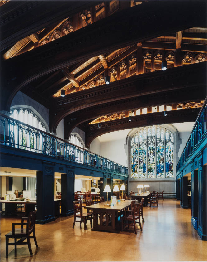 View of the Main Reading Room, Vassar Library, from Vassar College Report of Gifts 2007-08 (page 20)