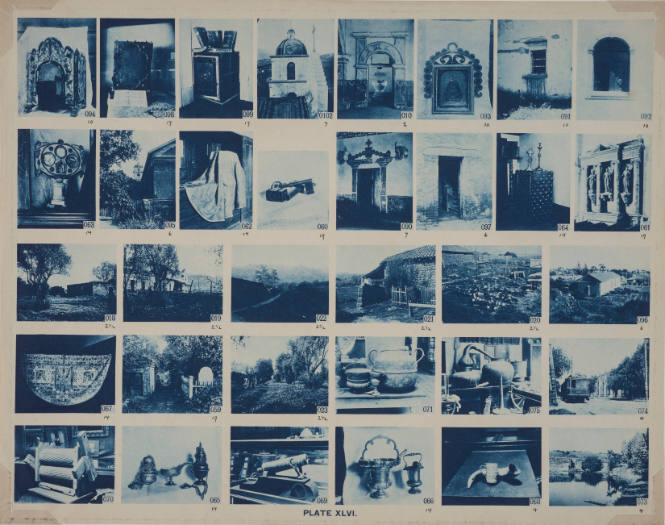 Hispanic artifacts, architectural views, and landscapes