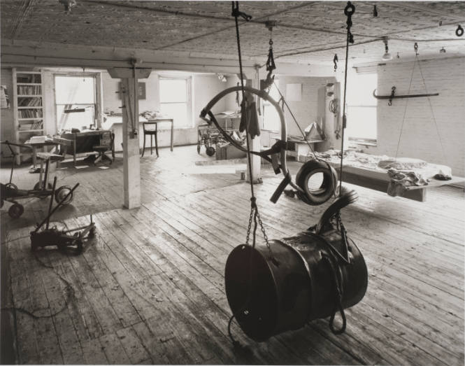 Interior of Mark di Suvero's 195 Front Street Loft