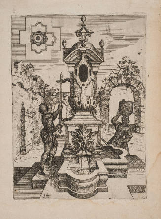 Tuscan Order, plate 34, from  Architectura (Nuremberg, 1598)