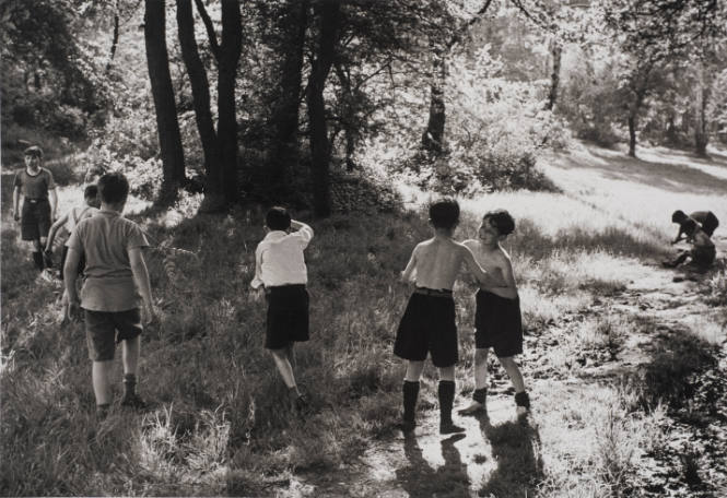 Wimbledon Common, London (Boys on path)