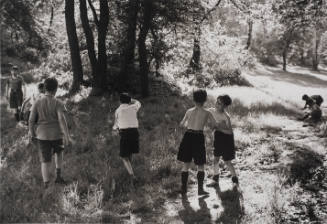 Wimbledon Common, London (Boys on path)