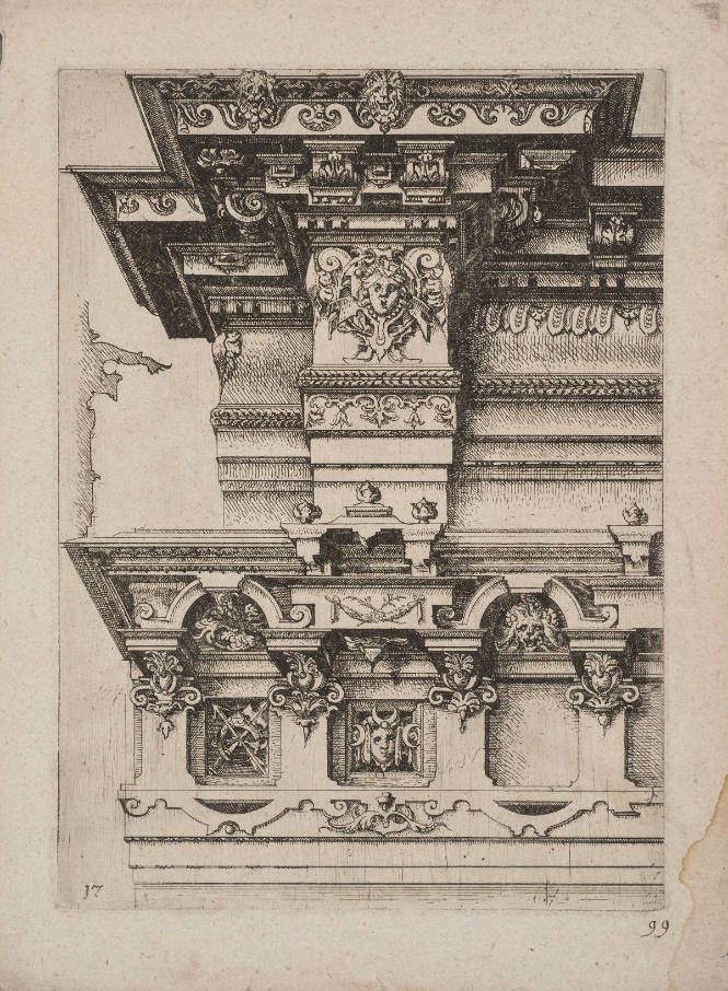 Ionic Order, plate 99, from  Architectura (Nuremberg, 1598)