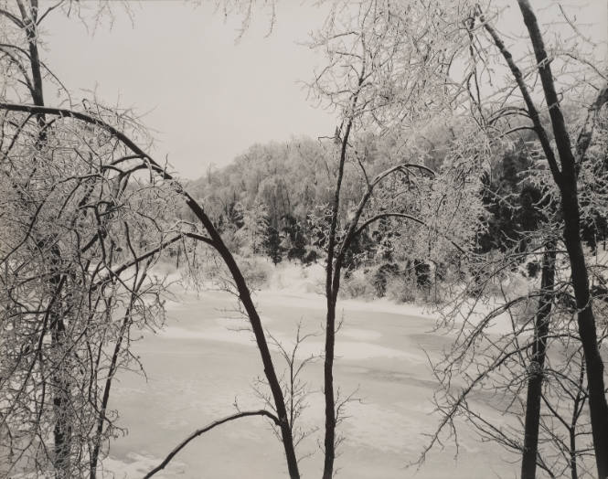Umpawaug Landscape in Sleet Storm