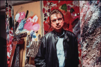 Francis Bacon in His Studio at Reece Mews, London