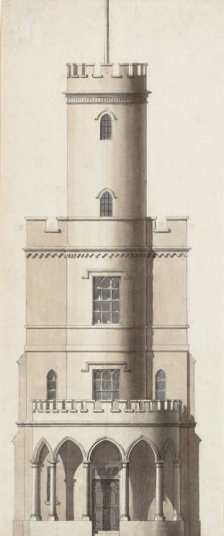 Design for a Gothic Tower or Belvedere
