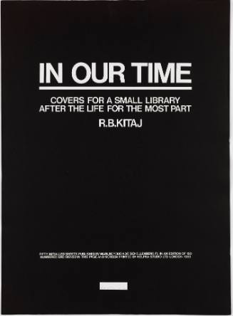 In Our Time: Covers for a Small Library after the Life for the Most Part: Cover