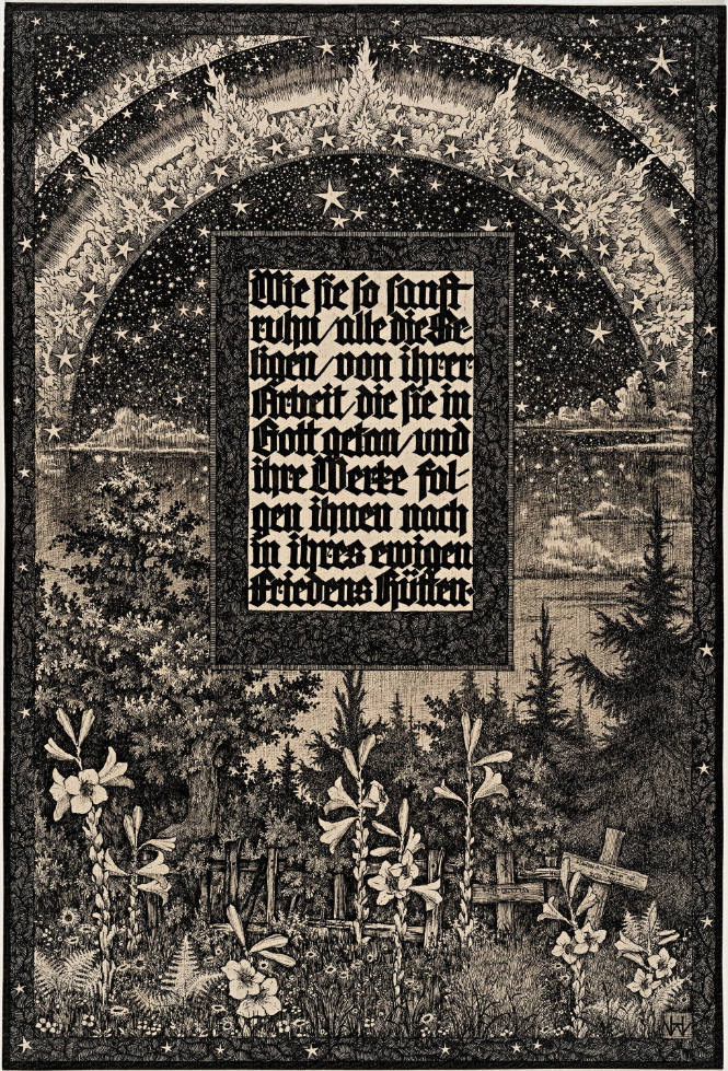 Wie sie so sanft ruhn (How they rest so gently), Aus der Folge "Sieben Lieder und Landschaften der Andacht" (from the series "Seven Songs and Landscapes of Devotion")