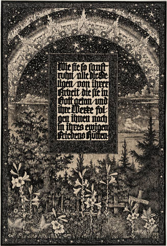 Wie sie so sanft ruhn (How they rest so gently), Aus der Folge "Sieben Lieder und Landschaften der Andacht" (from the series "Seven Songs and Landscapes of Devotion")